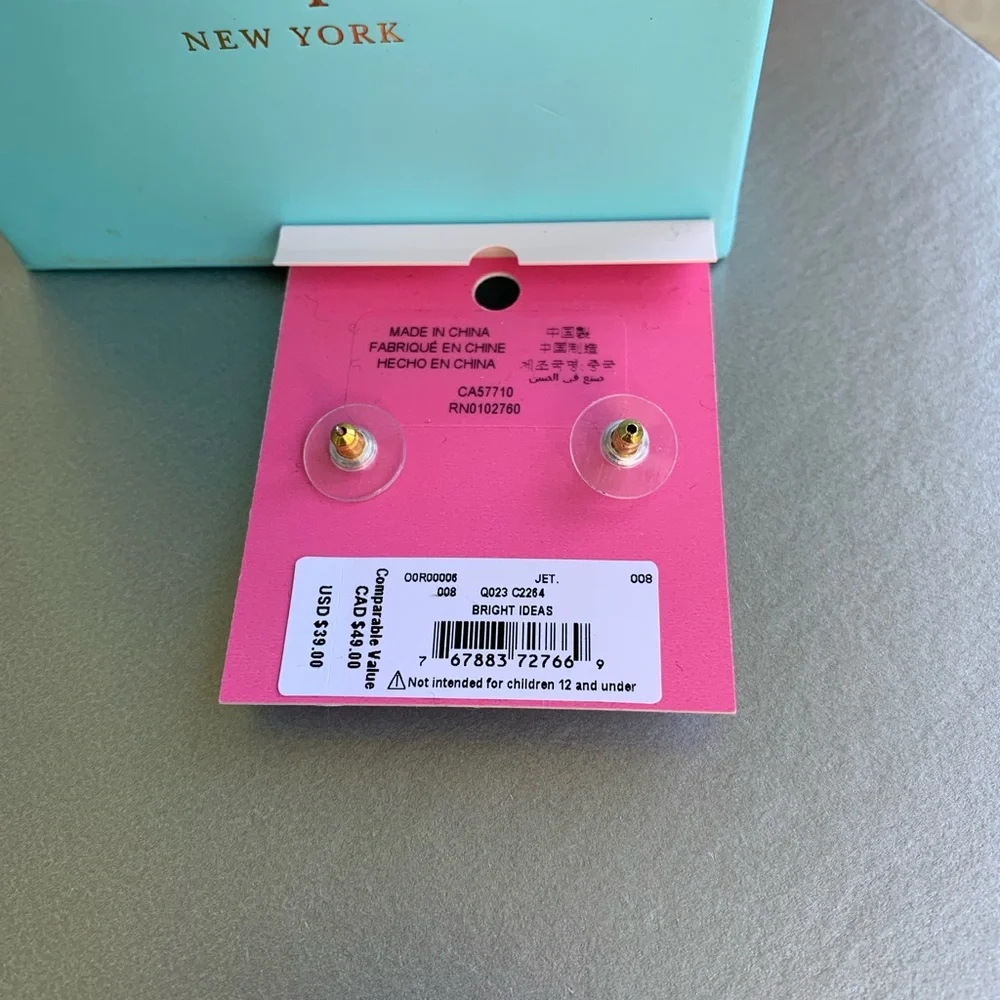 NWT Kate Spade Bright Ideas Earrings - Picture 4 of 7